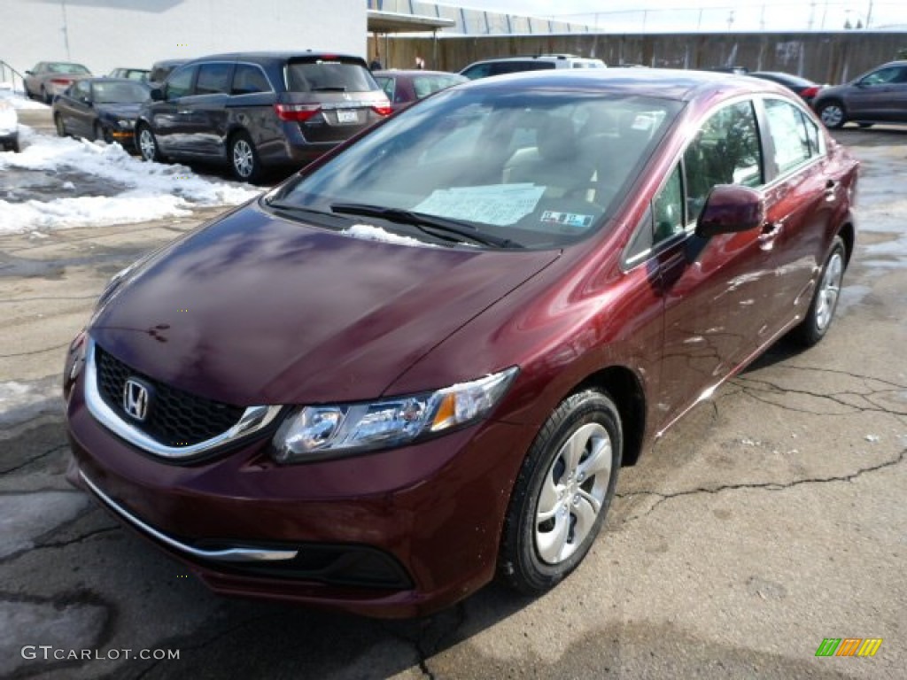 Crimson Red Pearl 2013 Honda Civic LX Sedan Exterior Photo #75470639