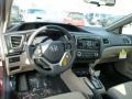 Beige 2013 Honda Civic LX Sedan Dashboard