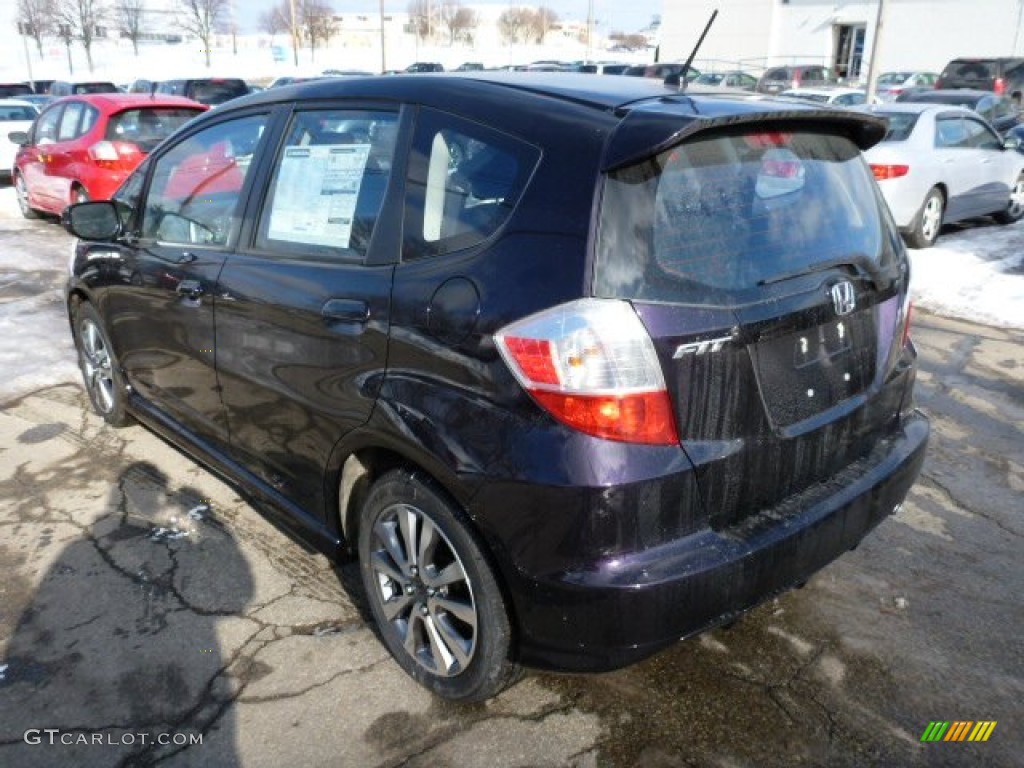 Midnight Plum Pearl 2013 Honda Fit Sport Exterior Photo #75471697