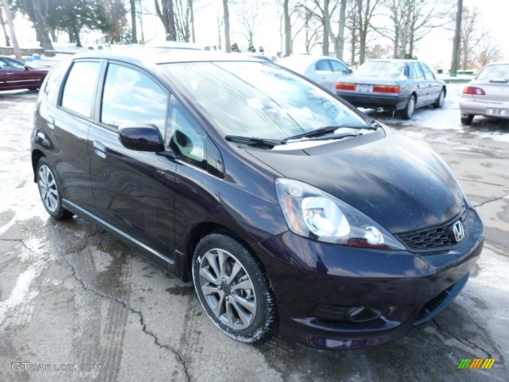 Midnight Plum Pearl 2013 Honda Fit Sport Exterior Photo #75471827