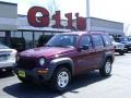 2003 Dark Garnet Red Pearl Jeep Liberty Sport 4x4  photo #1