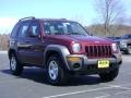 2003 Dark Garnet Red Pearl Jeep Liberty Sport 4x4  photo #9