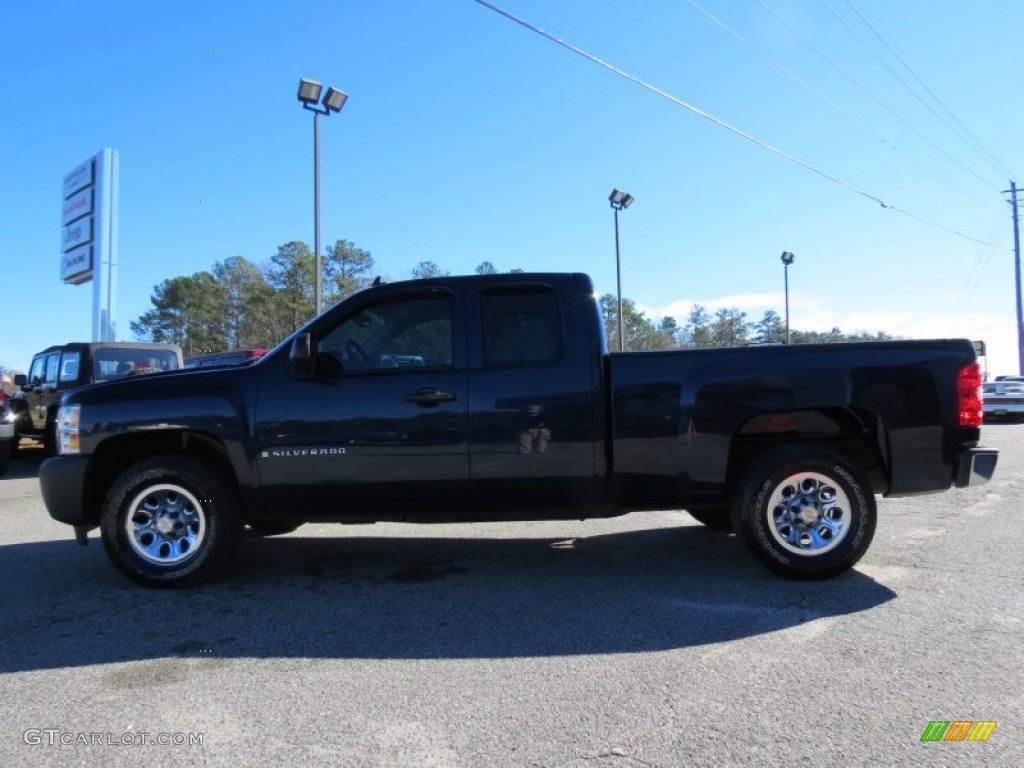 2009 Silverado 1500 Extended Cab - Imperial Blue Metallic / Dark Titanium photo #4