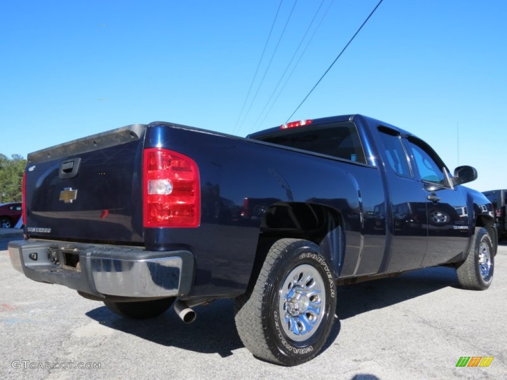 2009 Silverado 1500 Extended Cab - Imperial Blue Metallic / Dark Titanium photo #7