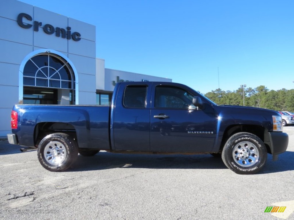 2009 Silverado 1500 Extended Cab - Imperial Blue Metallic / Dark Titanium photo #8