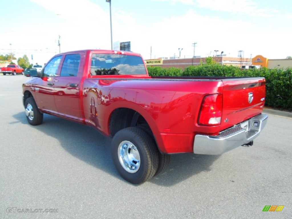 Deep Cherry Red Crystal Pearl 2012 Dodge Ram 3500 HD ST Crew Cab 4x4 Dually Exterior Photo #75473996