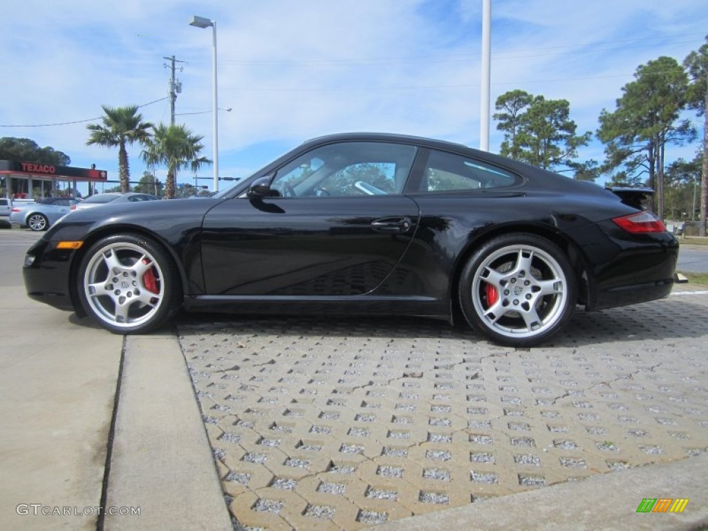 2008 911 Carrera S Coupe - Black / Stone Grey photo #10