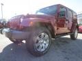 2013 Deep Cherry Red Crystal Pearl Jeep Wrangler Unlimited Sahara 4x4  photo #3