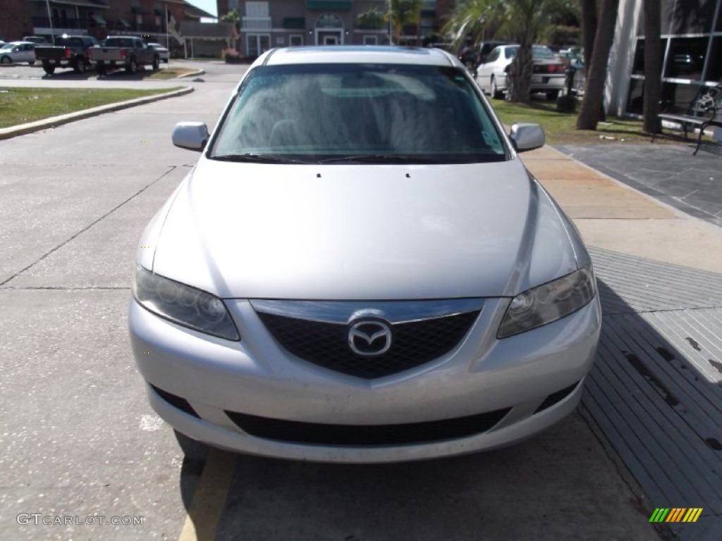 2003 MAZDA6 i Sedan - Satin Silver Metallic / Gray photo #2