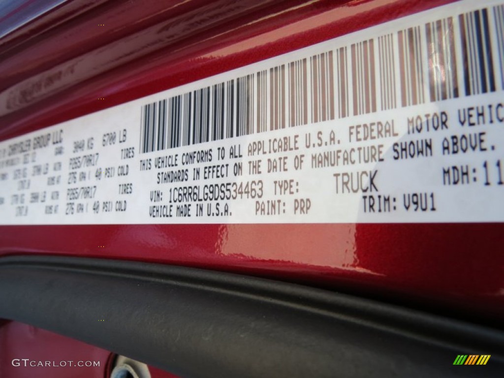 PRP 2013 Ram 1500 SLT Crew Cab Parts