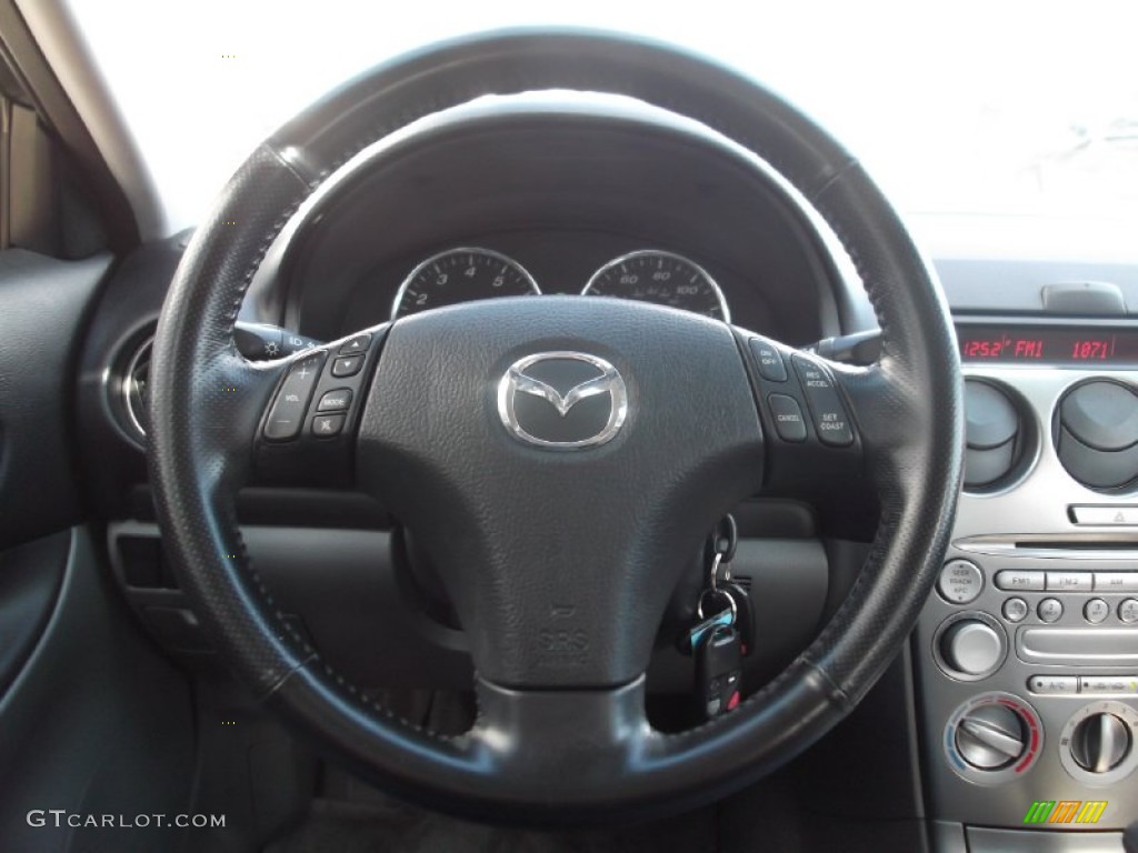2003 MAZDA6 i Sedan - Satin Silver Metallic / Gray photo #15