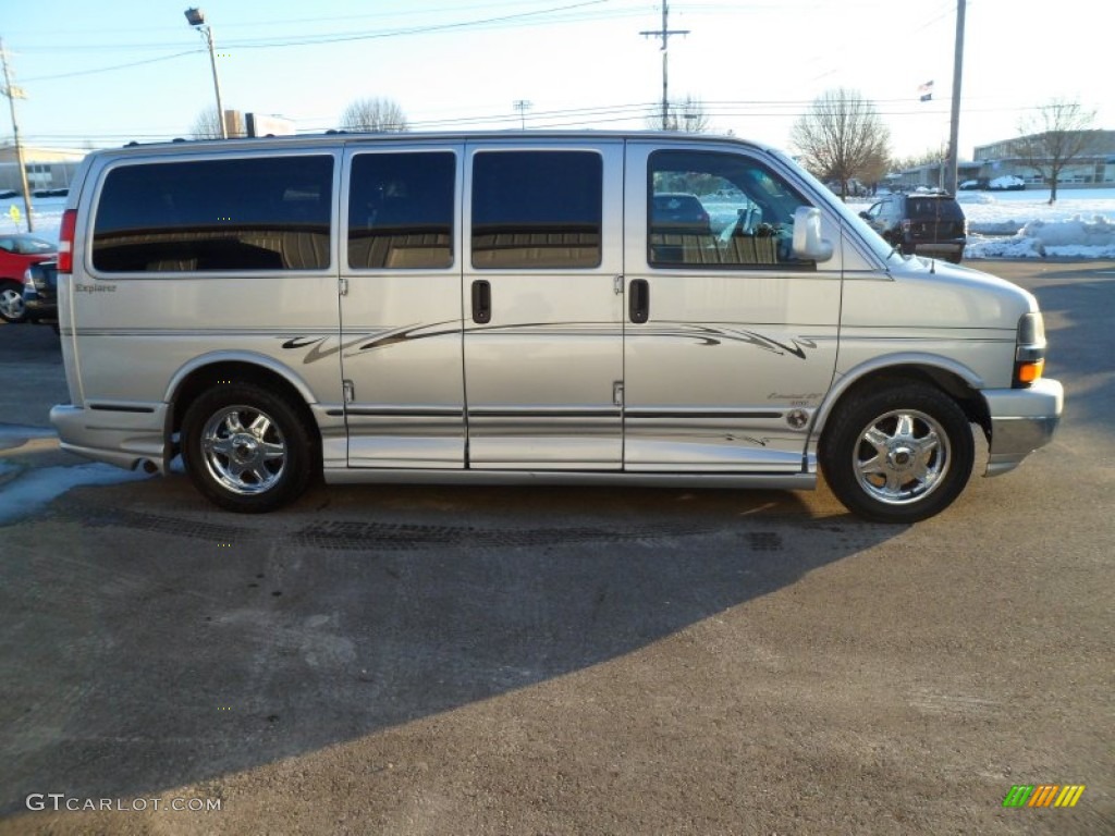 Light Pewter Metallic 2003 Chevrolet Express 1500 AWD Passenger Conversion Van Exterior Photo #75476093