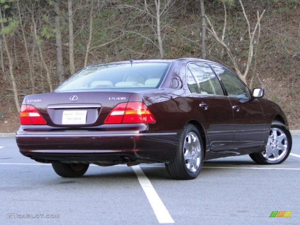 2001 LS 430 - Black Cherry Pearl / Ivory photo #2