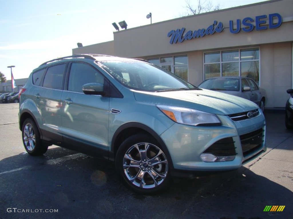 2013 Escape SEL 1.6L EcoBoost - Frosted Glass Metallic / Charcoal Black photo #28