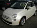 Bianco Perla (Pearl White) 2012 Fiat 500 c cabrio Pop