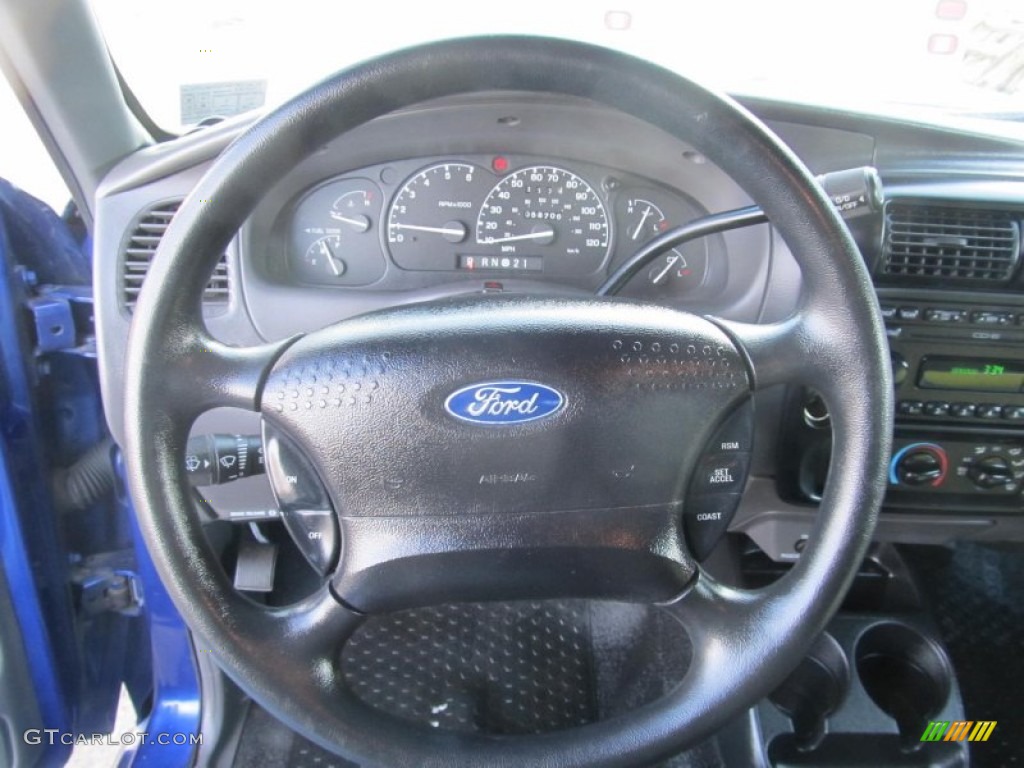 2003 Ford Ranger Edge SuperCab 4x4 Dark Graphite Steering Wheel Photo #75478052