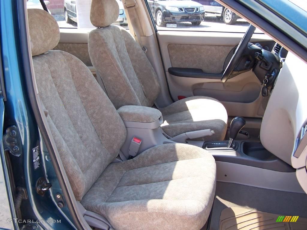 2001 Elantra GLS - Ocean Blue / Beige photo #8