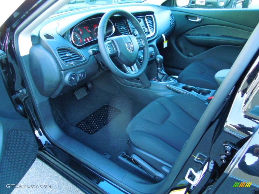 Black Interior 2013 Dodge Dart Aero Photo #75478734