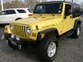 2006 Solar Yellow Jeep Wrangler Unlimited Rubicon 4x4  photo #1