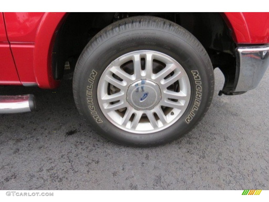 2010 F150 Lariat SuperCrew - Red Candy Metallic / Black photo #9