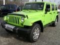2013 Gecko Green Pearl Jeep Wrangler Unlimited Sahara 4x4 #75457004