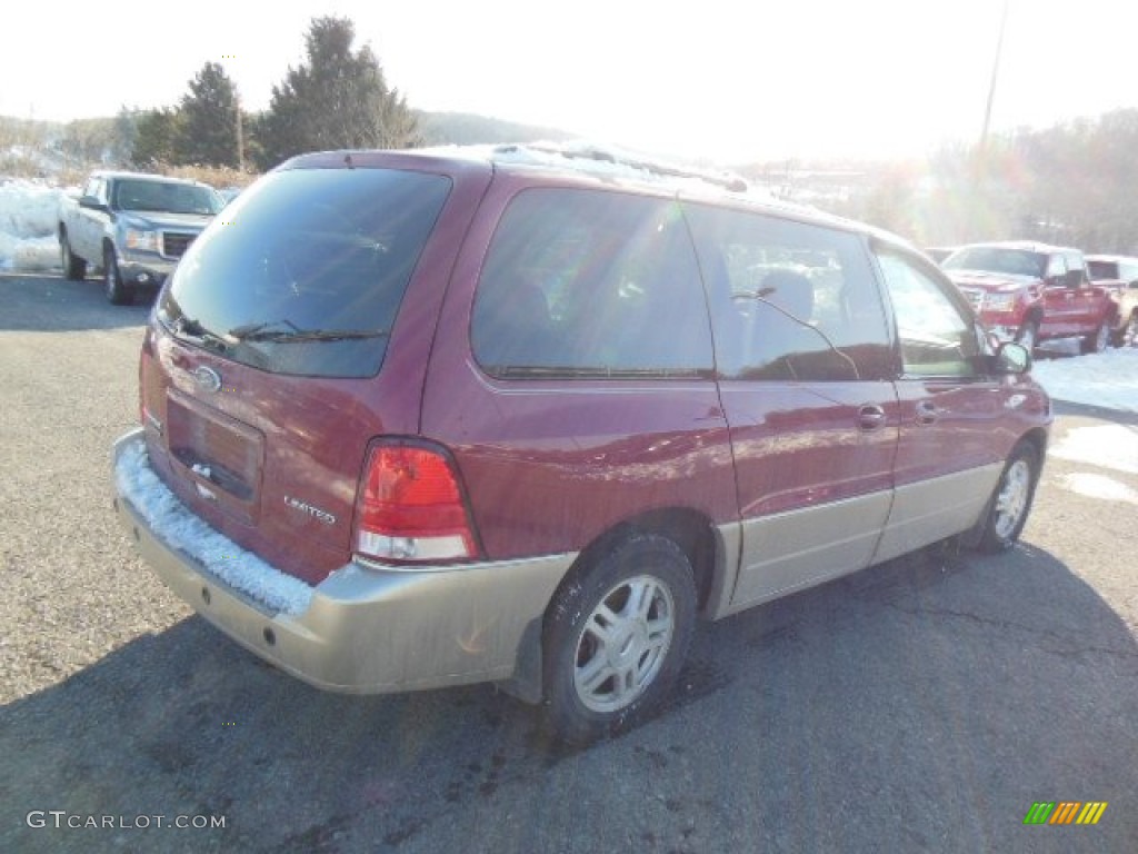 2004 Freestar Limited - Dark Toreador Red Metallic / Pebble Beige photo #6