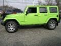 Gecko Green Pearl 2013 Jeep Wrangler Unlimited Sahara 4x4 Exterior