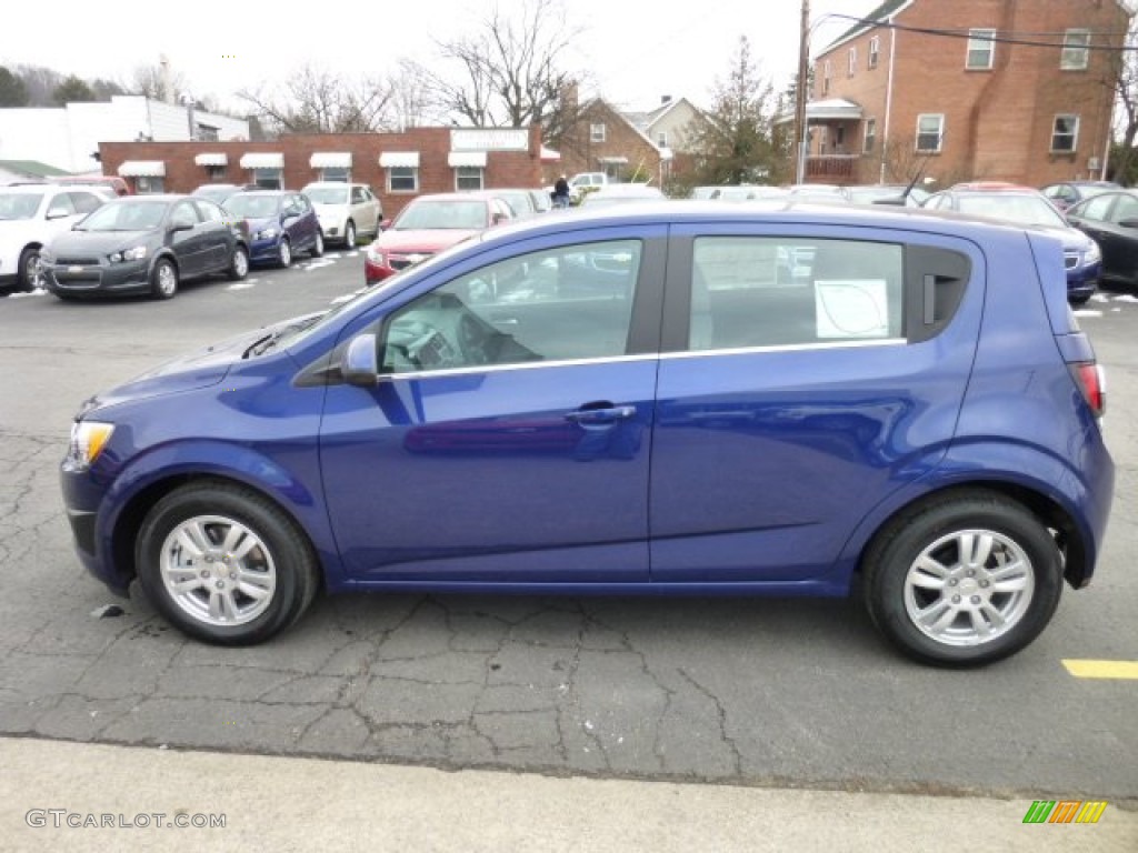 Blue Topaz Metallic 2013 Chevrolet Sonic LT Hatch Exterior Photo #75482330
