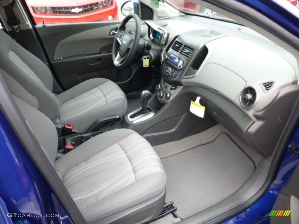 Dark Pewter/Dark Titanium Interior 2013 Chevrolet Sonic LT Hatch Photo #75482441