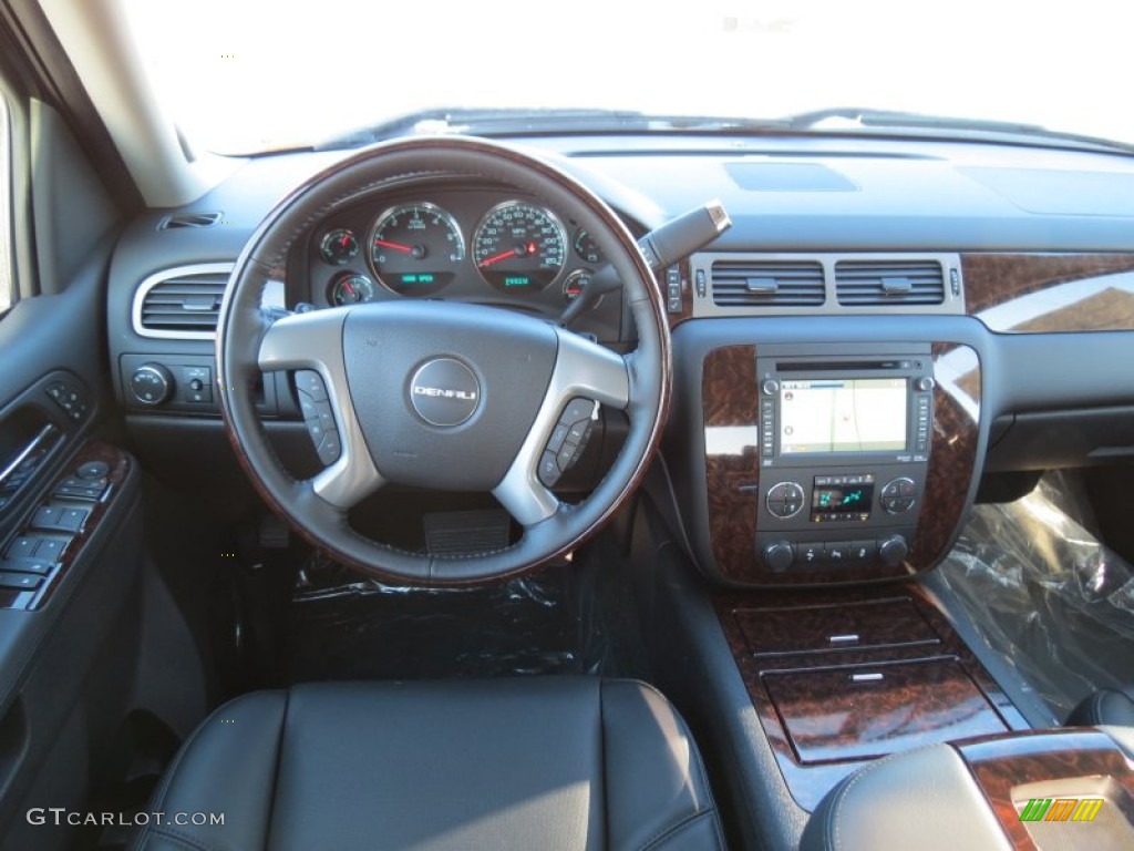 2013 GMC Sierra 1500 Denali Crew Cab Ebony Dashboard Photo #75484232