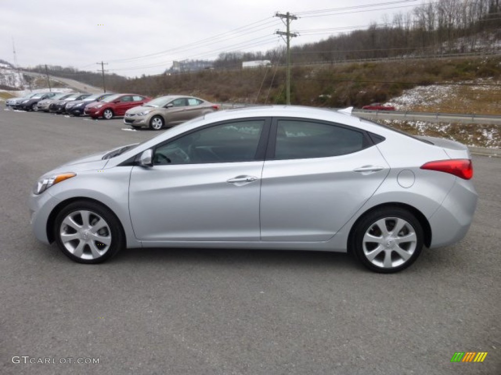 2012 Elantra Limited - Silver / Gray photo #4
