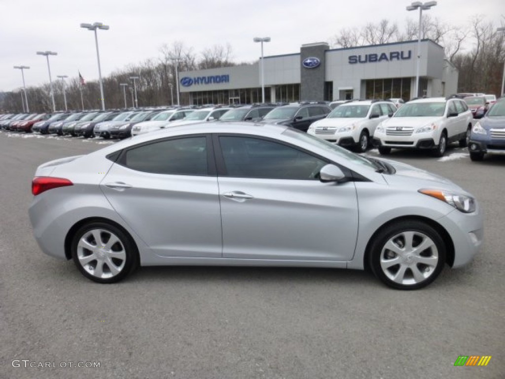 2012 Elantra Limited - Silver / Gray photo #8