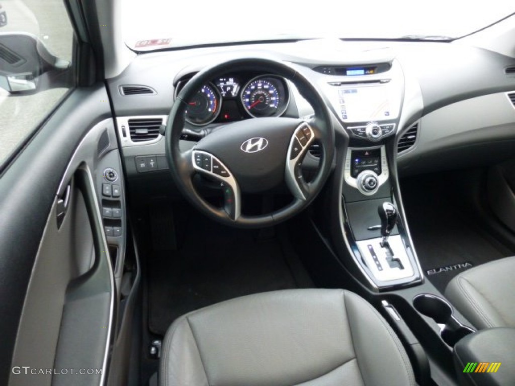 2012 Elantra Limited - Silver / Gray photo #14