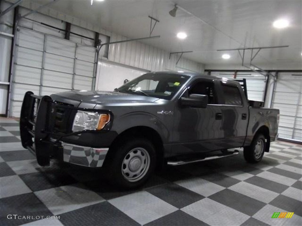 2010 F150 XL SuperCrew - Sterling Grey Metallic / Medium Stone photo #4