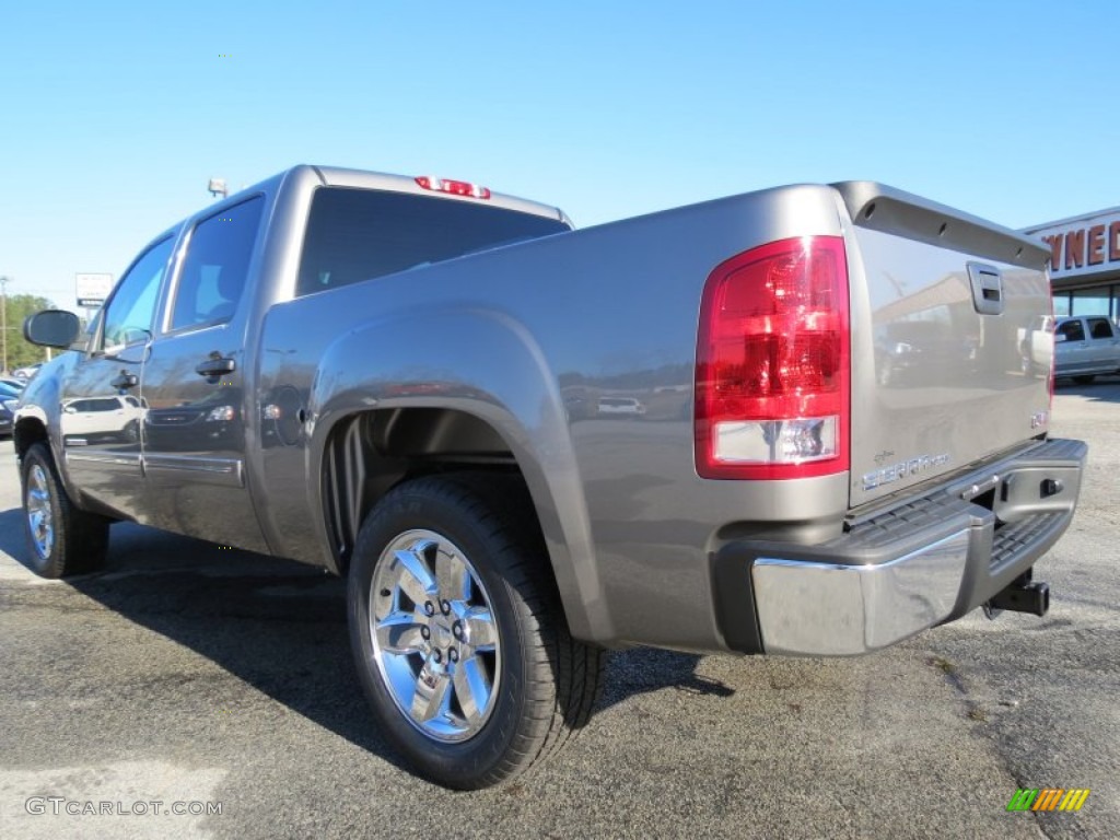 2013 Sierra 1500 SLE Crew Cab - Steel Gray Metallic / Ebony photo #5