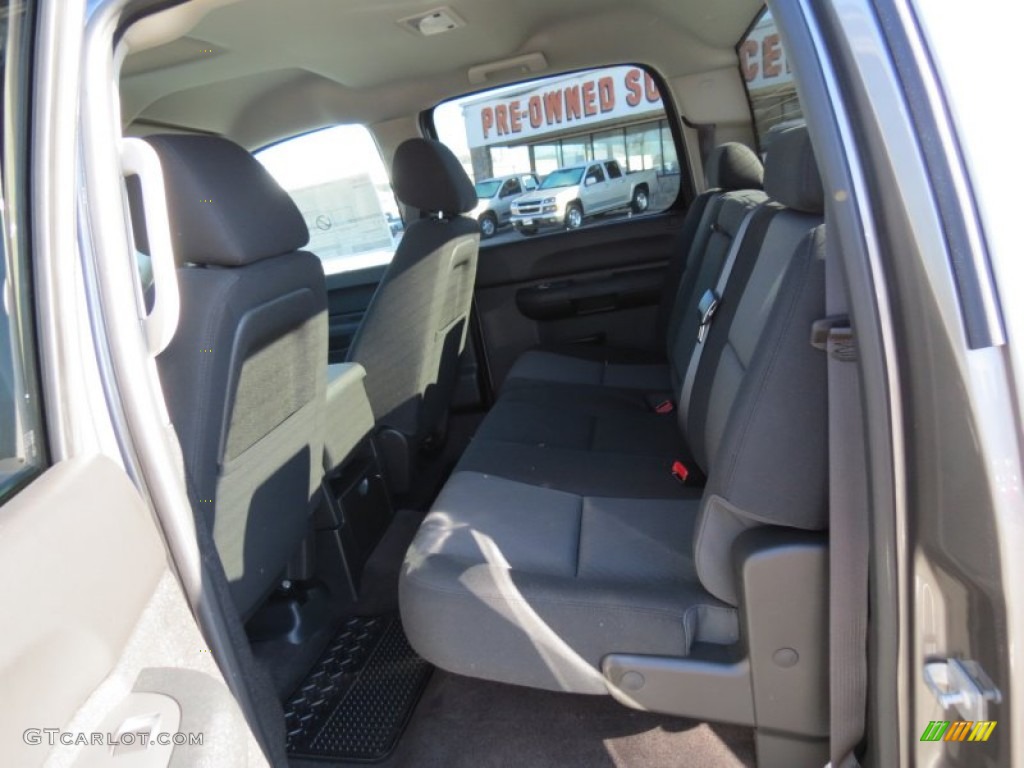 2013 Sierra 1500 SLE Crew Cab - Steel Gray Metallic / Ebony photo #11
