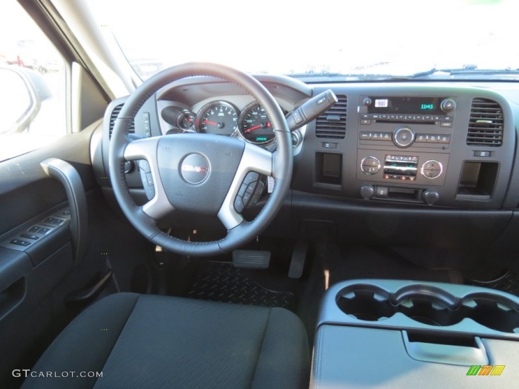 2013 Sierra 1500 SLE Crew Cab - Steel Gray Metallic / Ebony photo #13