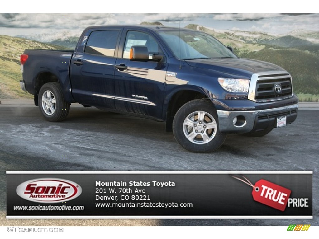 2013 Tundra CrewMax 4x4 - Nautical Blue Metallic / Graphite photo #1