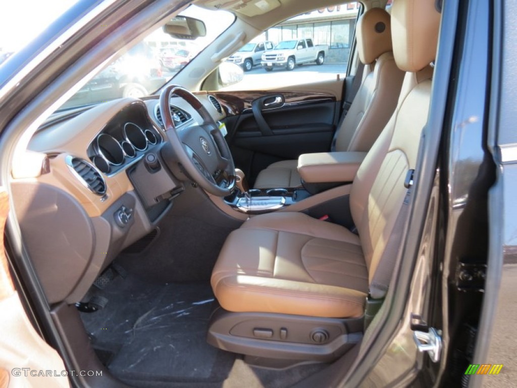 Choccachino Leather Interior 2013 Buick Enclave Leather Photo #75489212