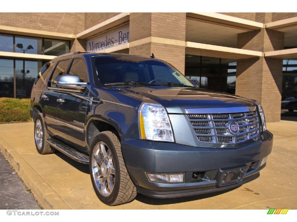 2008 Escalade AWD - Stealth Gray / Cocoa/Light Cashmere photo #1