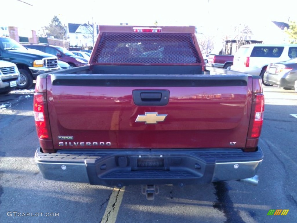 2009 Silverado 1500 LT Z71 Crew Cab 4x4 - Deep Ruby Red Metallic / Light Titanium photo #6