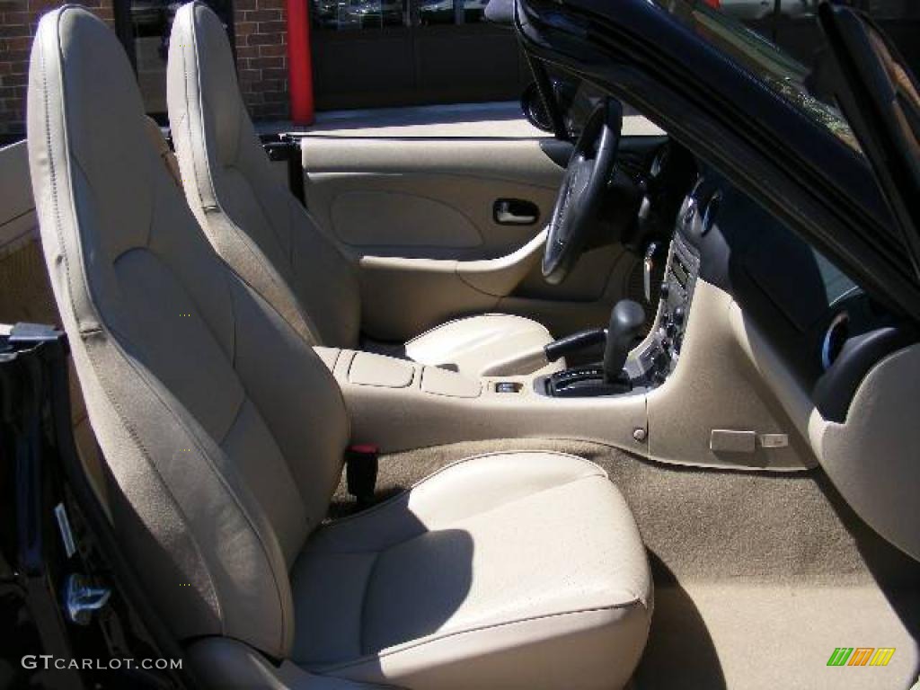 2005 MX-5 Miata LS Roadster - Black Cherry Mica / Parchment photo #12