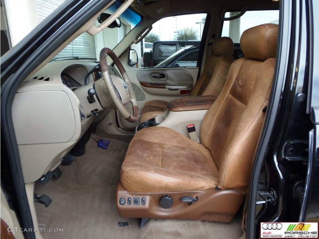 2003 F150 King Ranch SuperCrew - Black / Castano Brown Leather photo #7