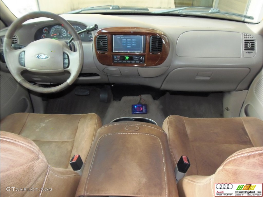 2003 F150 King Ranch SuperCrew - Black / Castano Brown Leather photo #13