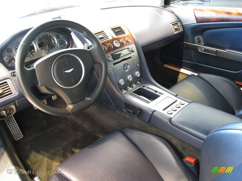 2005 DB9 Coupe - Titanium Silver / Caspian Blue photo #25