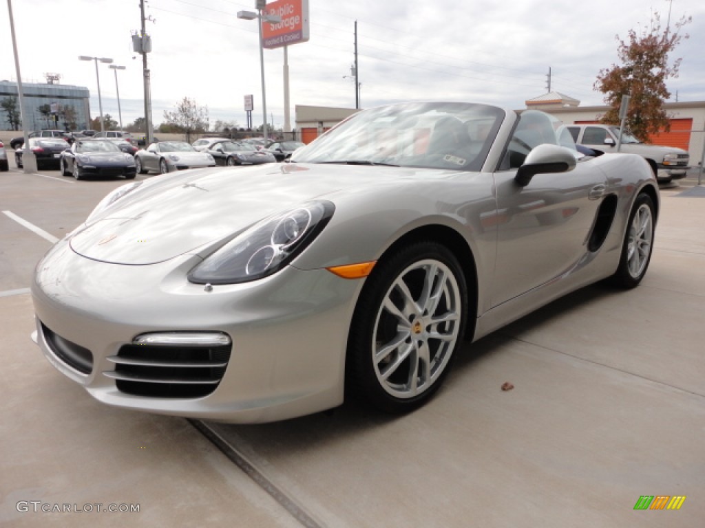 Platinum Silver Metallic 2013 Porsche Boxster Standard Boxster Model Exterior Photo #75495893