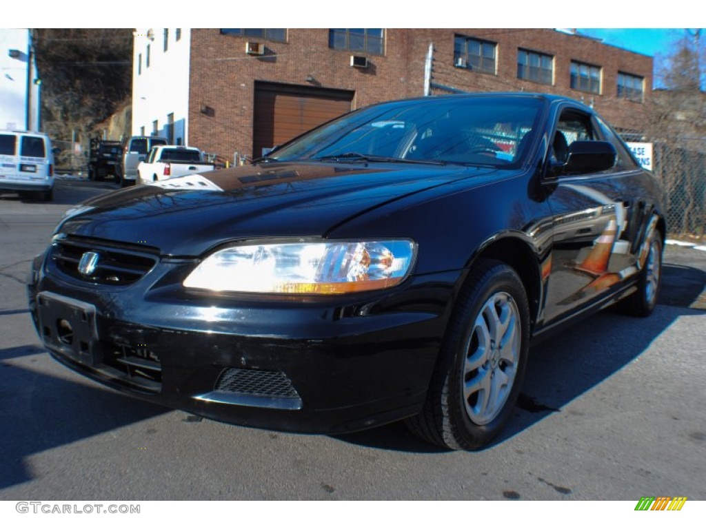 2002 Accord EX V6 Coupe - Nighthawk Black Pearl / Black photo #1