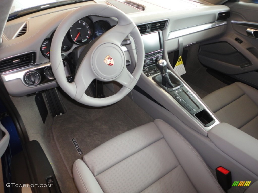 Platinum Grey Interior 2013 Porsche 911 Carrera Coupe Photo #75496347