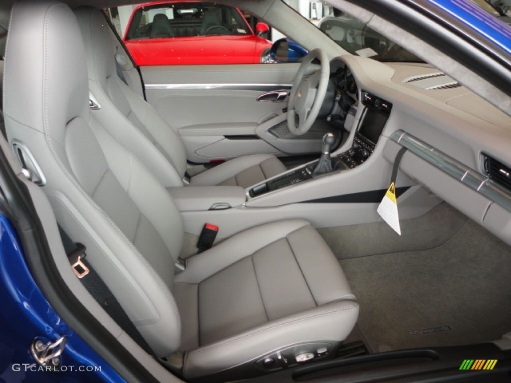 Platinum Grey Interior 2013 Porsche 911 Carrera Coupe Photo #75496369