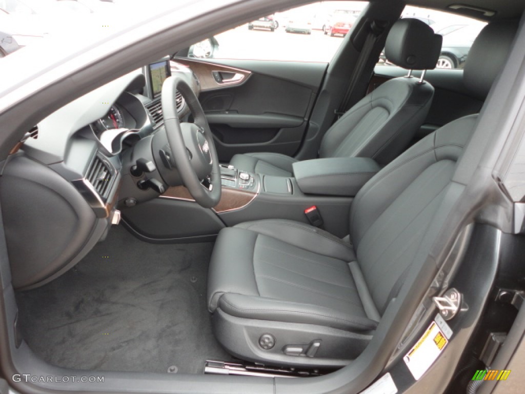 Black Interior 2013 Audi A7 3.0T quattro Prestige Photo #75496577